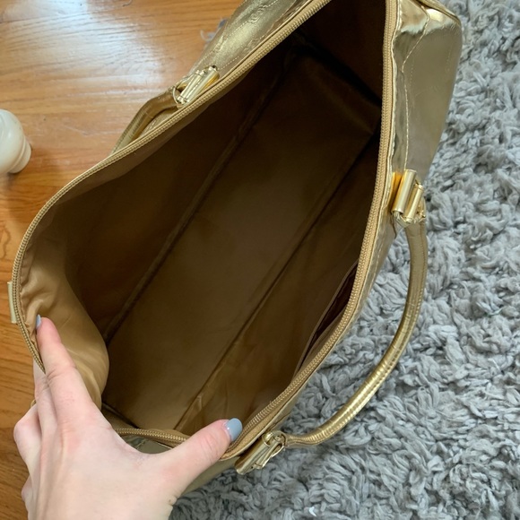 BCBGMAXAZRIA Gold Duffle Bag - Picture 6 of 8